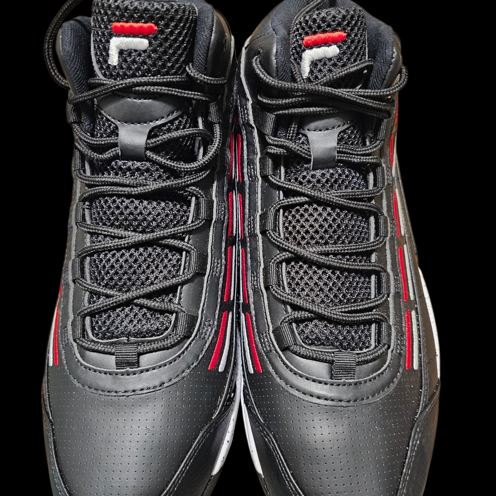 Fila Black and Red Sneakers Sz 13
